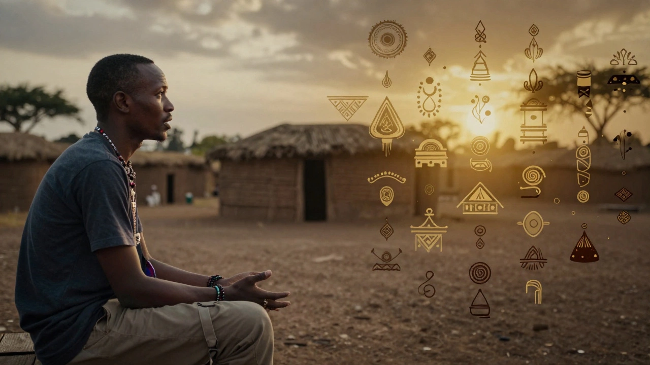 Символическое изображение культурного обмена и уважения в Эфиопии